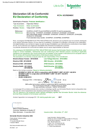 EU Declaration TeSys GV4P&GV4PE with ATEX