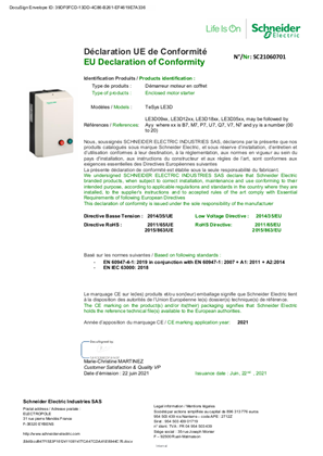 EU Declaration TeSys Enclosed motor starter_LE3D