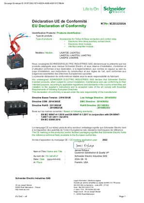 EU_Declaration_TeSys K_TeSys Deca_LA2KT_LA4DT_LA4DFB_LA4DWB