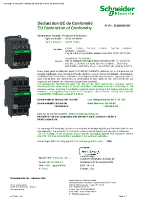EU Declaration TeSys D -CAD32,CAD50
