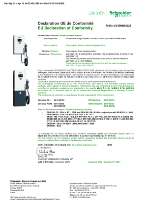 EU Declaration of conformity - DC 24kW Charging station