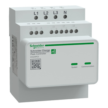 Schneider Charge, Load-shedder, 3P, Maximum Current Allowed To Charging Station Automatically Set Up To 50A