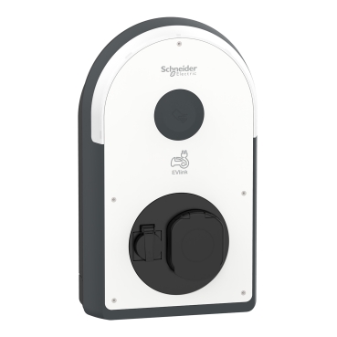 E-autó töltő RDC-DD Ehernet Bluetooth MID 1x 7.4kW fali 1xT2aljzat IP54 EVB3S07N4EAM Schneider