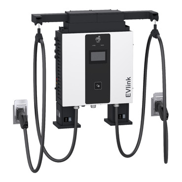 EVlink Pro DC (up To 60 KW), Fast Charging Station, 60kW Wallbox, CCS2 + CCS2 Connectors, 5m Cable With Cable Management System