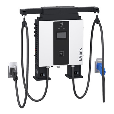 EVlink Pro DC (up To 60 KW), Fast Charging Station, 60kW Wallbox, CCS2 + CHAdeMO Connectors, 5m Cable With Cable Management System