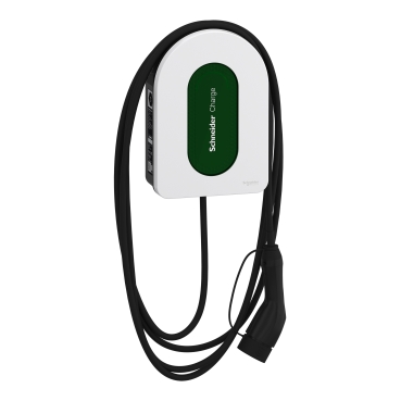 Schneider Charge, Charging Station, 3P+N, Attached Cable 7m, 11kW, 16A