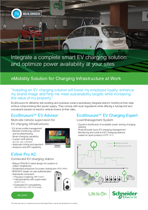 eMobility Solution for Charging infrastructure at work - Multisite - Application Note