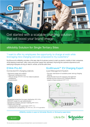 eMobility Solution for Single Tertiary Sites - Application Note