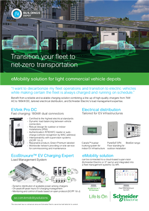 eMobility solution for Light Commercial Electrical Vehicle Depots - Application Note