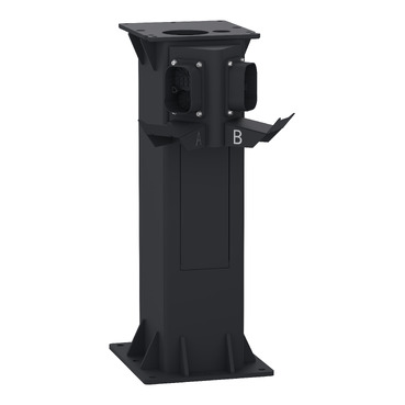 EVlink Pro DC (up To 60 KW), Pedestal, For Charging Station DC 60kW With CCS2 + CHAdeMO Connectors, 0.75m Height