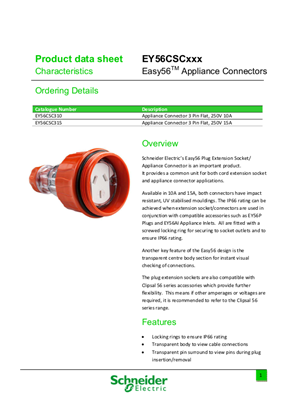 Easy56TM Appliance Connectors