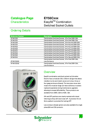 Easy56TM Combination Switched Socket Outlets