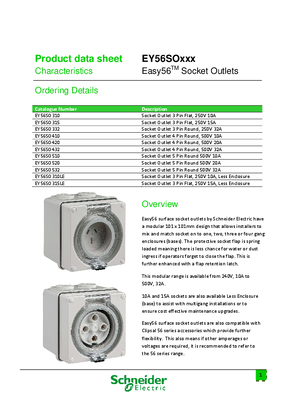 Easy56TM Socket Outlets