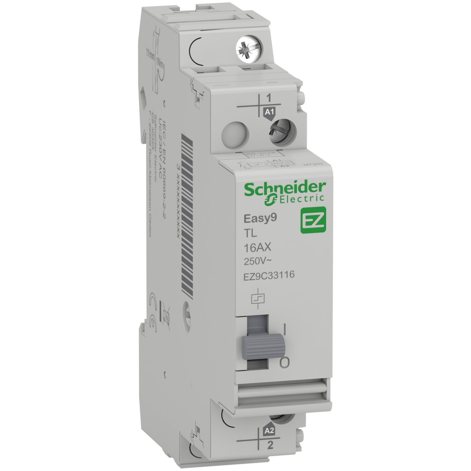 Impulzusrelé sorolható 16A 230V AC-műk. 50Hz 1z 1M Easy9 Pro Schneider
