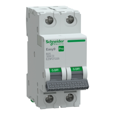 Kismegszakító 25A 2P B-jelleg 415V AC 6kA/60898 Easy9 Pro Schneider