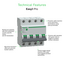 Easy9 Pro 4P B 10A MCB 6000A-EZ9F27410-Technical Feature