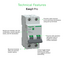 Easy9 Pro 2P C 6A MCB 6000A-EZ9F57206-Technical Feature