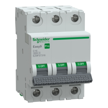 Kismegszakító 16A 3P C-jelleg 415V AC 6kA/60898 Easy9 Pro Schneider