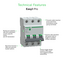 Easy9 Pro 3P C 32A MCB 6000A-EZ9F57332-Technical Feature