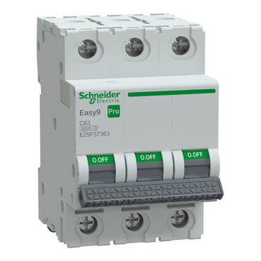 Kismegszakító 63A 3P C-jelleg 415V AC 6kA/60898 Easy9 Pro Schneider