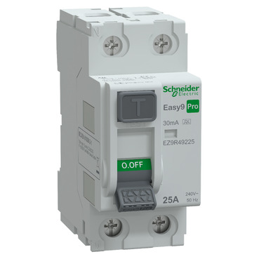 Áram-védőkapcsoló (Fi-relé) analóg 2P 25A 0.03A A-típus Easy9 Pro Schneider