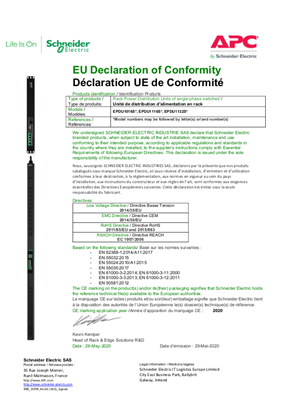 Easy Switched rack PDU EU Declaration 