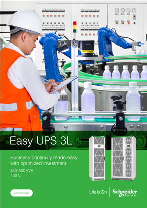 Easy UPS 3L 250-600 kVA 400V Brochure
