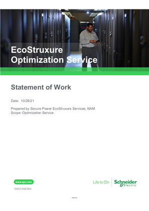 EcoStruxure Optimization Service