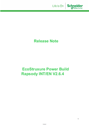 EcoStruxure Power Build - Rapsody