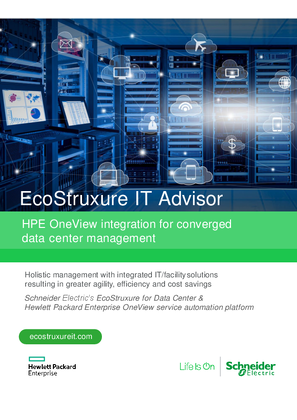 EcoStruxure IT Advisor and HPE OneView Integration 