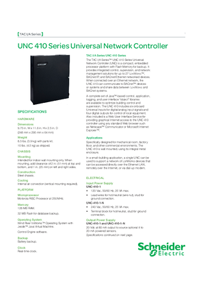 UNC 410 Series Universal Network Controller