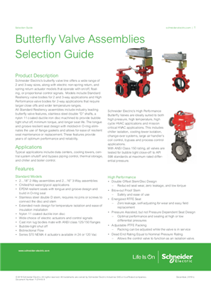 Butterfly Valve Assemblies - Selection Guide