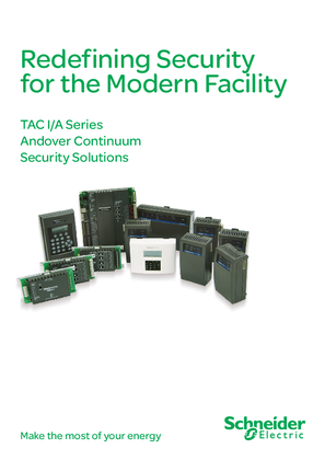 TAC I/A Series & Andover Continuum Building Management Systems