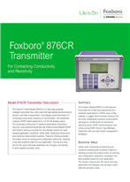 876CR Transmitter for Contacting Conductivity and Resistivity Datasheet
