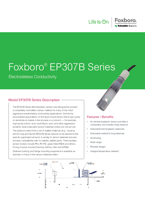 EP307B Electrodeless Conductivity Sensors Datasheet