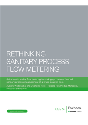 Rethinking Sanitary Process Flow Metering White Paper