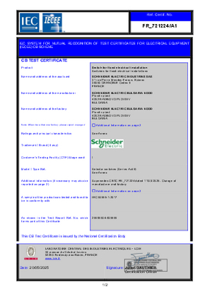 CB Test Certificate