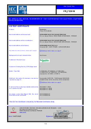 CCC Certificate_TeSys SK_LC1SK_LP1SK_LA1SK_Pisek