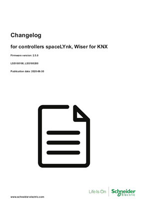 Wiser for KNX firmware V2.5.0 (Hardware 2.X.X and hardware 3.X.X)