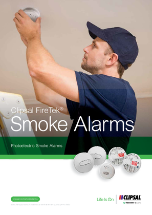 Clipsal FireTek Smoke Alarm Brochure