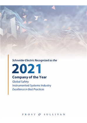 Schneider Electric Recognized as the 2021 Company of the Year - Global Safety Instrumented Systems