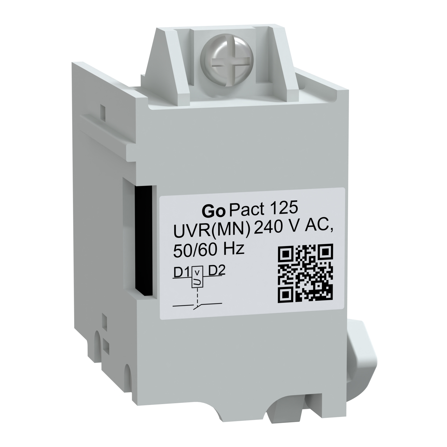 G12UVR230AC Schneider Electric MN undervoltage release, GoPact MCCB 125, 240VAC 50/60Hz
