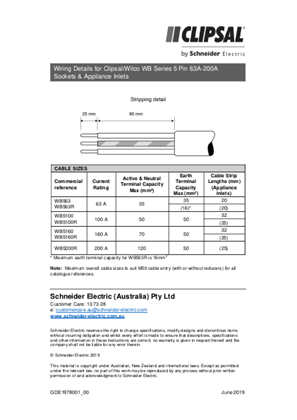 GDE1978001 - WB SERIES 5 PIN 63A-200A WIRING INSTRUCTIONS