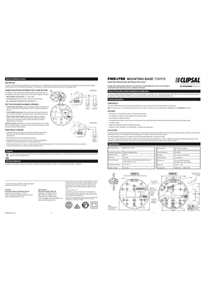 755RFB Mounting Base Instructions