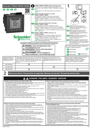 PowerLogic™ PM5560 / PM5580 / PM5650 - Instruction sheet