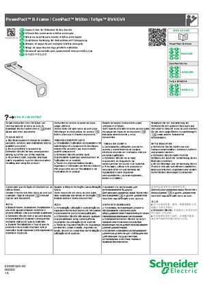 PowerPact B-Frame / ComPact NSXm / TeSys BV4/GV4 - Support Arm for Extended Rotary Handle