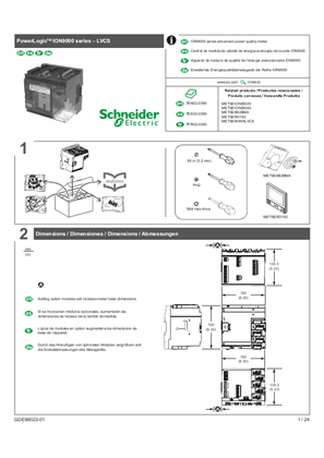 PowerLogic ION9000 series – LVCS installation guide