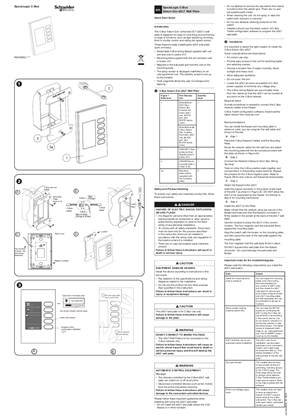 SPACELOGIC C-BUS SATURN ZEN EDLT WALL PLATES GUIDE