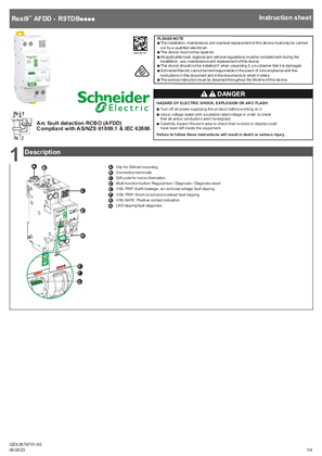 Resi9 AFDD - R9TDB****