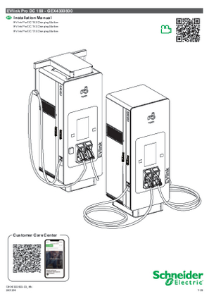 EVlink Pro DC 180, Installation Manual